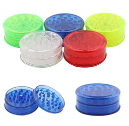 Three-layer plastic cigarette grinder cigarette set 60mm manual grinder cigarette breaker