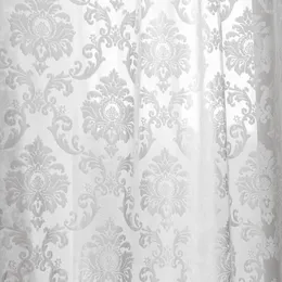 Cortinas de cortina para quarto sala de jantar da vida europeia villa damasco corte de veludo bordado bordado bordado varanda de porta de janelas simples