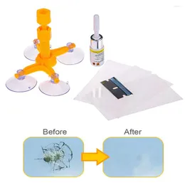 Car Wash Solutions Windshield Repair Kit Quick Fix Cars Cracked Glass Windscreen Tool Resin Sealer DIY Autos Window Screen Polishing