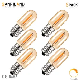 Ganriland Amber Night Light Bulbs E12 E14 110V 220V Dimmable Ampoule Gold Tint Decorative Filament Edison Led Bulb For Bedroom