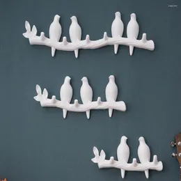 フック鳥型の壁フック腹部装飾リビングルームハンガー樹脂キーキッチンアクセサリーコート服タオルハットハンドバッグホルダー