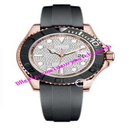 Lüks İzle Yeni 40mm Everose Gold Mens Strap Saat Tarihi 116655 Otomatik Moda Erkekler Saatleri Bilek saati Fabrika S259T