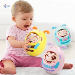 Rattles Mobiles Baby Rattle Mobile Doll Bell Blink Eyes Teether Toy Fun for borns Gift Baby 012 Months Toys Babies Interactive Toys for Kids 230303