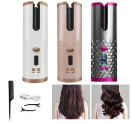 Automatic Hair Curler Auto Ceramic Curly Rotating Curling Wave Styling Tool Wireless Curling Iron Hair Waver Wand USB Cordless1372238