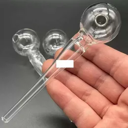 10 stücke Neueste Design Pyrex Glas Öl Brenner Klar Rohr öl Rohr Dicke rauchen Hand Tabak Trockene kräuter zigarette