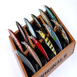 High Quanlity Paint Realistic Fish Minnow Laser Crankbaits 13 4g 11cm BASS Fishing lure Short Tongue jerkbait191V