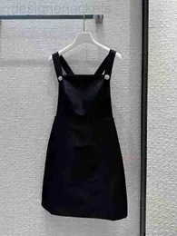 Runway-Kleider Designer-Milan-Kleider 2023 Neues Frühlings-Sommer-Spaghettiträger-getäfeltes Damenkleid Marke Gleicher Stil Dre RQQT