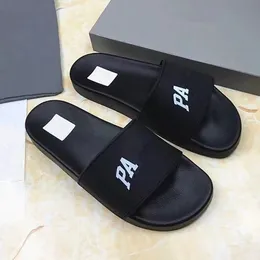 Designer Men Women Slippers Rubber Wedding Sexy Leather Slides Sandal Flat Blooms White Shoes Beach Outdoor Massage Flip Flops with box