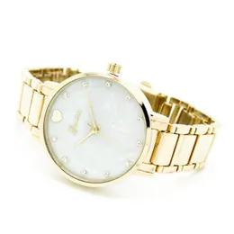 Wristwatches Retro Ladies Geneva Quartz Wristwatch Fashion Mother Of Pearl Dial Metal Watches WomenWristwatches