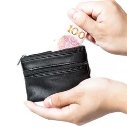 Plånböcker Kvinnor män myntväska män liten väska plånbok byter purtar blixtlåsspåsar barn mini plånböcker läder nyckelhållare