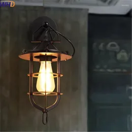Vägglampa edison loft vintage för sovrum järn antik ljus industriell retro lampor trapprestaurang hembelysning