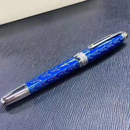 GIFTPEN Luxury Branding Classic Series Dark Blue Roller ball pen Ballpoint pens Writing Smooth School office supplies with Serial 280c