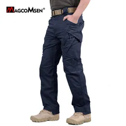 Męskie spodnie Magcomsen Taktyczne spodnie Mężczyźni Urban IX9 Armia wojskowa Walka Spodnie Multi-Pockets Ripstop Cotton Cargo Spodnie do pracy 230303
