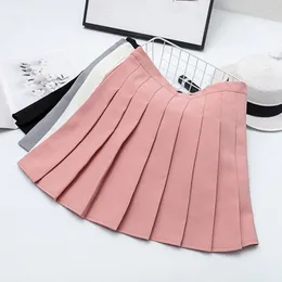 Юбки в стиле Harajuku плиссированные юбки JK Женщины с высокой талией повседневная школьница Preppy Slim Sexy Short Mini