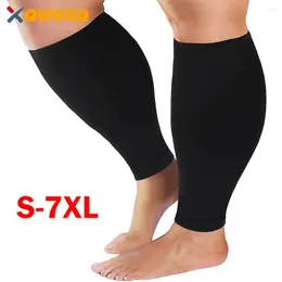 Knee Pads 1Pair Plus Size S-7XL Running Athletics Compression Sleeves Leg Calf Men 30-40mmHg Toeless Stockings Varicose Veins Sock