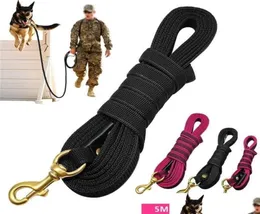 Colarinhos de cachorro colares de cão de cachorro de cachorro nylon rastreamento de nylon líder para treinamento de caminhada Medium Salking 2m 5m Drop Delivery 2021 Home 4052126