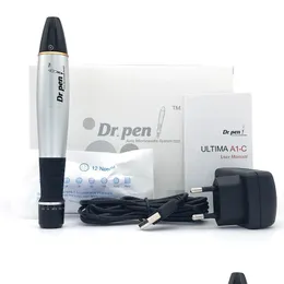 Altri strumenti per la cura della pelle Dr.Pen A1C Electric Derma Pen Microneedle Kit con cartucce Interruttore a chiave Versione Drop Delivery Salute Bellezza D Dhsu5