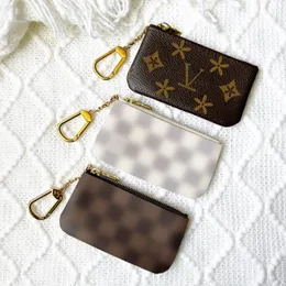Women's mens wallet purse Coin purses card holder Luxurys Designer man Holder fashion with box flower Genuine Leather CardHolders Black Mini Wallets Key Pocket