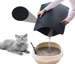 Doble capa Cat Litter Mat Insterme impermeable Cats Pet Cats Bed Pads Eva Accesorios de piso Camas de muebles2437940