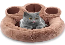 Kattbäddar möbler husdjur säng hus för katter soffa vinter varm plysch solstol panier cama para gato produkter7801479