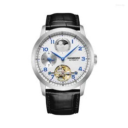 腕時計ファッションマン時計男性用機械式時計rフェーズ防水ビジネス腕時計トレンドモントレオム