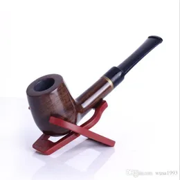 Smoking Pipes Straight filter cigarette holder hammer straight rod dismantling pipe wood, manual grinding of ebony