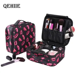 Qehiie nya mode kvinnor kosmetiska väskor reser smink professionell smink kosmetikpåse påsar skönhet fall för makeupartist c4374853