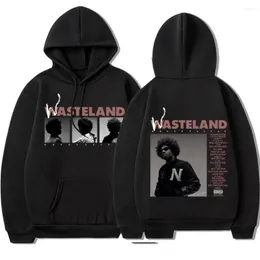 Herren Hoodies Brent Faiyaz Hoodie 2023 Music Wasteland Print Sweatshirt Hip Hop Streetwear Unisex Fleece Warm halten Pullover