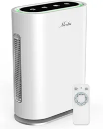 Mooka True HEPA Air Purifier, Large Room to 2,000 Sq Ft, Auto Mode, Air Quality Sensor, Enhanced 6-Point Purification, for Allergies and Pets, Rid of Dander, Dust, Smoke, Odor