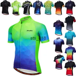 Cykelskjortor toppar Weimostar Men's Cycling Jersey Tops Summer Pro Team Cycling Clothing Short Sleeve Mtb Bike Jersey Breattable Bicycle Shirt Ropa T230303