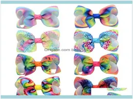 Ferramentas de cabelo ProductShair Clip Pack Girls Fashion Clips para gradiente de cabeça cor de cor de cor do arco AESSORIES SCRUnchies N51 Drop Delivery 2022084528