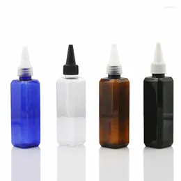 Storage Bottles 100ml Plastic Needle Tip Dropper Bottle Luxury Colorful Cosmetic Packaging Container For Travel Empty Squeeze 30pcs/lot