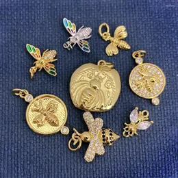 Charms Bee Jewelry DIY для изготовления подвесных колье браслета серьги золотой цвет симпатичные аксессуары