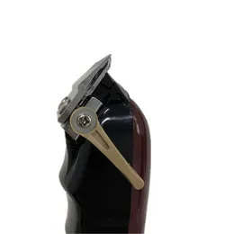 新しいパッケージングメタルヘアクリッパー電気かみそり男性スチールヘッドシェーバーヘアトリマー赤色の高品質