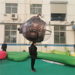 Walking Inflatable Submarine Suit Llluminated Inflatables Balloon for Parade Decoration