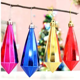 Decorazioni natalizie 6 pezzi / set Decorazione pendente in cristallo Più colori Forma di diamante Regalo Ornamenti per feste a casa Decorazione1