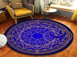 Halılar etnik stiller mandala çiçek yuvarlak halı ying yang halı fullmetal simyacı sandalye mat sihirli daire zemin matcarpets5772811