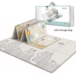 Spela Mats Waterproof Baby Play Mat Baby Room Decor Home Foldbar Child Crawling Mat Doubleided Kids Rug Soft Foam Carpet Game Playmats 230303