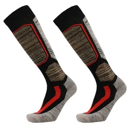 Spor çorapları yüksek kaliteli nefes alabilen yastık pamuk diz kış termal sıcak snowboard kayak erkekler için 36-44 eusports