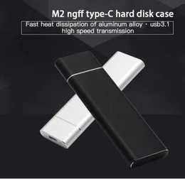 M. 2 NGFF a USB3.1 SSD custodia per disco rigido mobile in lega di alluminio solida tipo-C