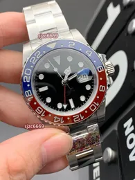 CLEAN factory Pepsi Watch diamètre 40 mm avec mouvement 3186 aiguille stéréoscopique à axe solide miroir en verre saphir boîtier en acier 904L bracelet de montre IC68