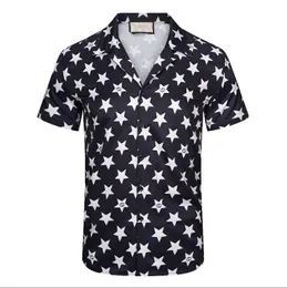 Erkek Tasarımcı Polo gömlek Moda Mektup DAMLA KOLAJ yıldız Baskı Tişörtleri Erkekler Tasarımcı Streetwear Tee Gömlek Erkekler Yaz Kısa Kollu Hip Hop Rahat Tişörtler