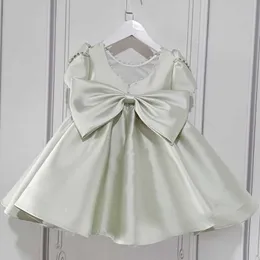 Платья для девочек Gaun Bola Putri Anak-anak Lolita Spanyol Bayi Baru Gaun Lebaran Pesta Ulang Tahun Desain Pita Mutiara untuk Anak Perempuan A2432