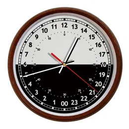 Väggklockor Ankomst 24 -timmars DIAL DESIGN 12 tum Steg Creative Modern Fashion Decorative Round Clock 230303 Q240509