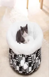 Cat Beds Furniture Pet Dog Comfy Calming House Kennel Puppy Cave Sleeping Bed Winter Warm For Cats Supplies16708117