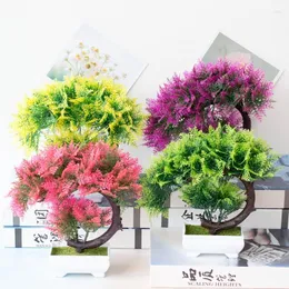 装飾的な花1PCシミュレートされた緑の植物ポットクレセントムーンペルシャグラスフラワーポット人工フラワーホームデコレーション製品