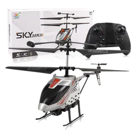 ElectricRC Aircraft RC Helicopter 2.4G 4CHラジオリモートコントロールヘリコプターLEDライト付きOneButton Ackoff Helicopter Children Birthday Gift 230303