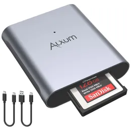 메모리 카드 독자 Alxum Cfexpress Reader USB 31 Gen 2 Gen 2 10GS CF 스토리지 어댑터 썬더 볼트 3 랩톱 컴퓨터 전화 용 C 형 230302