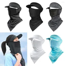 Cycling Caps Summer Breathable Ice Silk Face Seamless Scarf Motorcycle Sun Protection Headgear Cover Outdoor Sports Anti-UV Balaclava