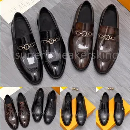 Mannen loafers luxe ontwerpers schoenen echt leer bruin zwart gesp heren casual designer kleding schoenen instappers trouwschoenen met doos 38-46